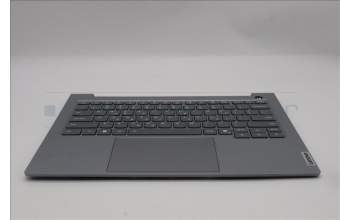 Lenovo 5CB1S00184 C-Abdeckung mit Tastatur, Griechisch, arktisgrau, Hintergrundbeleuchtung, U-Serie