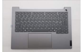 Lenovo 5CB1S00193 C-Abdeckung mit Tastatur, Skandinavien, arktisgrau, Hintergrundbeleuchtung, U-Serie