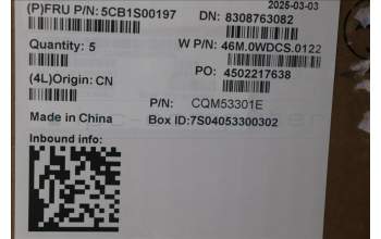 Lenovo 5CB1S00197 C-Abdeckung mit Tastatur, Spanisch, arktisgrau, Hintergrundbeleuchtung, U-Serie