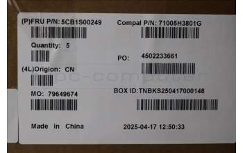 Lenovo 5CB1S00249 C-Cover with keyboard, Italian, Tidal Teal, Non-Puresight Logo, UK