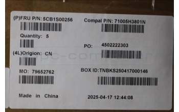 Lenovo 5CB1S00256 C-Cover with keyboard, French, Tidal Teal, Non-Puresight Logo, US