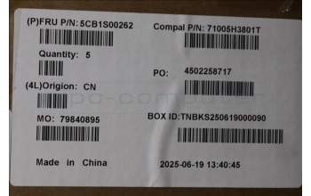 Lenovo 5CB1S00262 C-Cover with keyboard, Slovenian, Tidal Teal, Non-Puresight Logo, UK