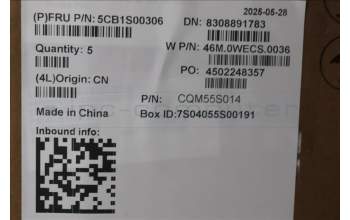 Lenovo 5CB1S00306 C-Cover with keyboard, Bulgarian, Arctic Grey, Backlight, H-series, UK