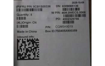 Lenovo 5CB1S00336 C-Cover with keyboard, Swedish/Finnish, Arctic Grey, Backlight, H-series, UK