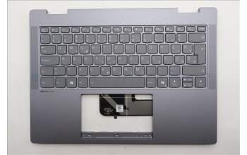 Lenovo 5CB1S02764 C-Cover with keyboard, Slovenian, Luna Grey, Backlight, Non-FingerPrint, UK