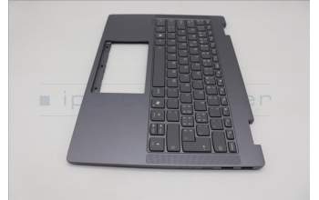 Lenovo 5CB1S02765 C-Cover with keyboard, Switzerland, Luna Grey, Backlight, Non-FingerPrint, UK
