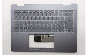 Lenovo 5CB1S02803 C-Cover with keyboard, German, Luna Grey, Non-FingerPrint, UK