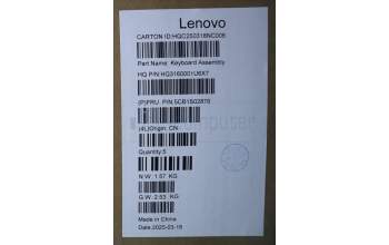 Lenovo 5CB1S02876 C-Cover with keyboard, Hungarian, Cosmic Blue, Backlight, Non-FingerPrint, UK