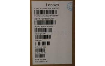 Lenovo 5CB1S02911 C-Cover with keyboard, Portuguese, Cosmic Blue, Non-FingerPrint, UK