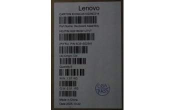 Lenovo 5CB1S02941 C-Cover with keyboard, Belgian, Cosmic Blue, Non-FingerPrint, UK