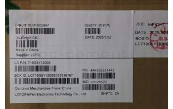 Lenovo 5CB1S05847 Keyboard External, Nordic