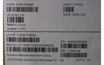 Lenovo 5CB1S05885 Keyboard External, Spanish