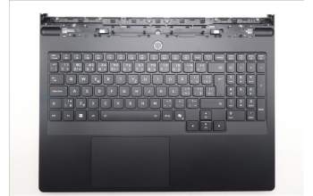 Lenovo 5CB1S11820 C-Cover with keyboard, Czech Slovakian, Eclipse Black, RGB Backlight, UK