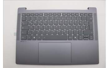 Lenovo 5CB1S11863 C-Cover with keyboard, German, Luna Grey, Backlight, UK