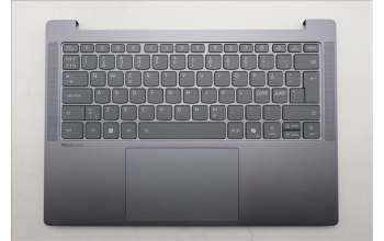 Lenovo 5CB1S11872 C-Cover with keyboard, Nordic, Luna Grey, Backlight, UK