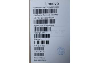 Lenovo 5CB1S11898 C-Cover with keyboard, Italian, Cosmic Blue, Backlight, UK