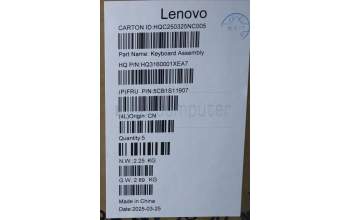 Lenovo 5CB1S11907 C-Cover with keyboard, Switzerland, Cosmic Blue, Backlight, UK