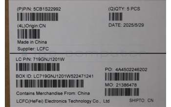 Lenovo 5CB1S22992 C-Cover with keyboard, Bulgarian, Eclipse Black, RGB Backlight, Anodizing Sandblasting, UK