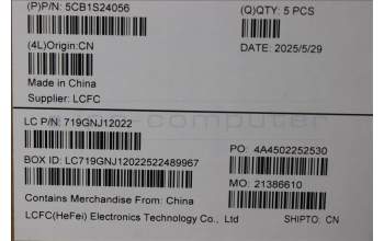 Lenovo 5CB1S24056 C-Cover with keyboard, English, Eclipse Black, RGB Backlight, Anodizing Sandblasting, US