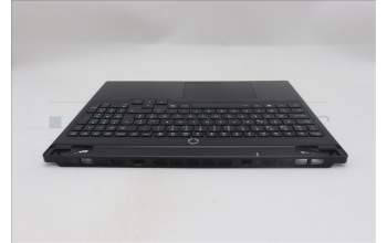 Lenovo 5CB1S24082 C-Cover with keyboard, Belgian, Eclipse Black, White Backlight, Anodizing Sandblasting, UK
