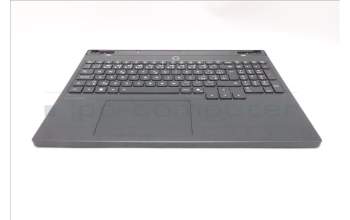 Lenovo 5CB1S24085 C-Cover with keyboard, Czech Slovakian, Eclipse Black, White Backlight, Anodizing Sandblasting, UK