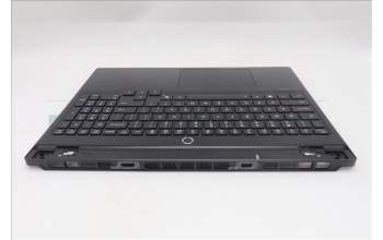 Lenovo 5CB1S24086 C-Cover with keyboard, English, Eclipse Black, White Backlight, Anodizing Sandblasting, US