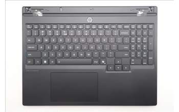 Lenovo 5CB1S24087 C-Cover with keyboard, US English Euro, Eclipse Black, White Backlight, Anodizing Sandblasting, US