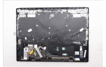 Lenovo 5CB1S24170 C-Cover with keyboard, Nordic, Eclipse Black, White Backlight, Anodizing Sandblasting, UK