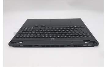 Lenovo 5CB1S24175 C-Cover with keyboard, Switzerland, Eclipse Black, White Backlight, Anodizing Sandblasting, UK