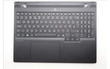 Lenovo 5CB1S24179 C-Cover with keyboard, UK English, Eclipse Black, White Backlight, Anodizing Sandblasting, UK