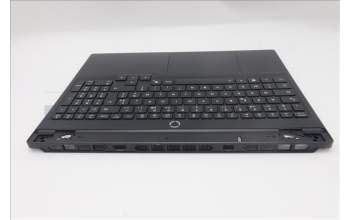 Lenovo 5CB1S31066 C-Cover with keyboard, French, Eclipse Black, White Backlight, Painting, US