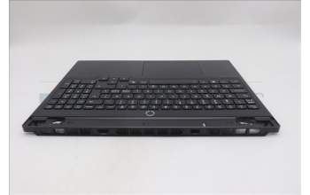Lenovo 5CB1S31078 C-Cover with keyboard, Nordic, Eclipse Black, White Backlight, Painting, UK