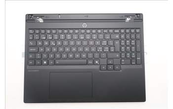 Lenovo 5CB1S31083 C-Cover with keyboard, Switzerland, Eclipse Black, White Backlight, Painting, UK