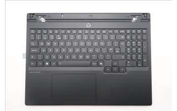 Lenovo 5CB1S31087 C-Cover with keyboard, UK English, Eclipse Black, White Backlight, Painting, UK