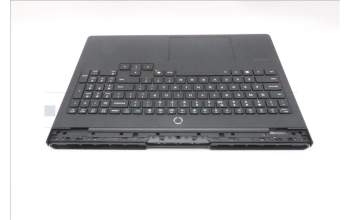 Lenovo 5CB1S31109 C-Cover with keyboard, US English Euro, Eclipse Black, White Backlight, US