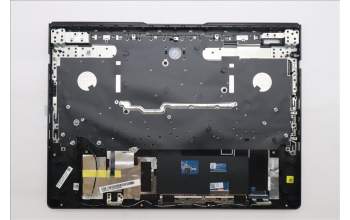 Lenovo 5CB1S31114 C-Cover with keyboard, German, Eclipse Black, White Backlight, UK
