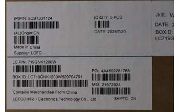 Lenovo 5CB1S31124 C-Cover with keyboard, Portuguese, Eclipse Black, White Backlight, UK