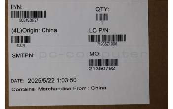 Lenovo 5CB1S50727 A-Cover, 83KY, Glacier White