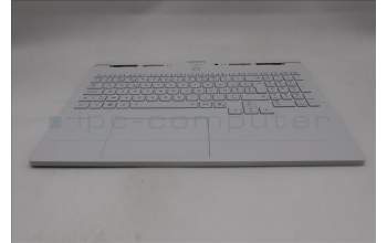 Lenovo 5CB1S50730 C-Cover with keyboard, Belgian, Glacier white, UK