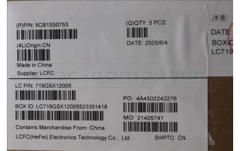 Lenovo 5CB1S50753 C-Cover with keyboard, Switzerland, Glacier white, UK