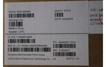 Lenovo 5CB1S50840 C-Cover with keyboard, French, Luna Grey, US