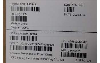 Lenovo 5CB1S50843 C-Cover with keyboard, German, Luna Grey