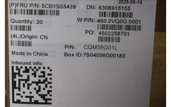 Lenovo 5CB1S55439 COVER FRU C cover WW AMD W D SMC BLANC2