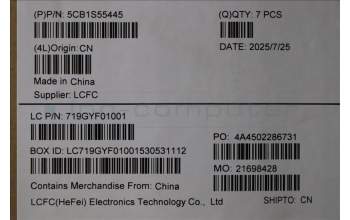 Lenovo 5CB1S55445 D-Cover, ME040, AL, BLACK, SUB_ASSY