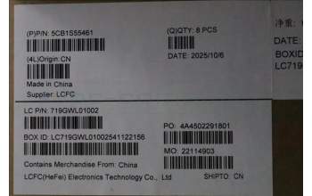 Lenovo 5CB1S55461 D-Cover, MP6C0_WLAN_SUB_ASSY