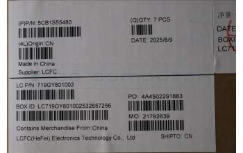 Lenovo 5CB1S55480 C Cover, MPV60, WLAN_SUB_ASSY