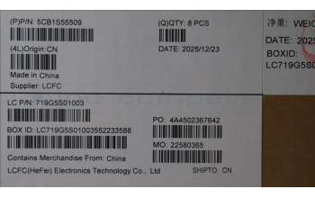 Lenovo 5CB1S55509 COVER FRU Cover DCOVER_TG_FIFA_AL