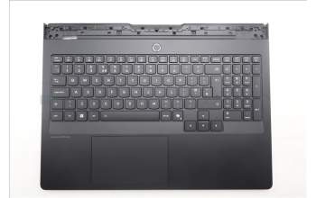 Lenovo 5CB1S57445 C-Cover with keyboard, UK English, Eclipse Black, White Backlight, UK