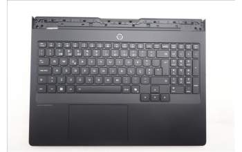 Lenovo 5CB1S57458 C-Cover with keyboard, Portuguese, Eclipse Black, White Backlight, UK