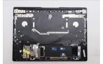 Lenovo 5CB1S57458 C-Cover with keyboard, Portuguese, Eclipse Black, White Backlight, UK